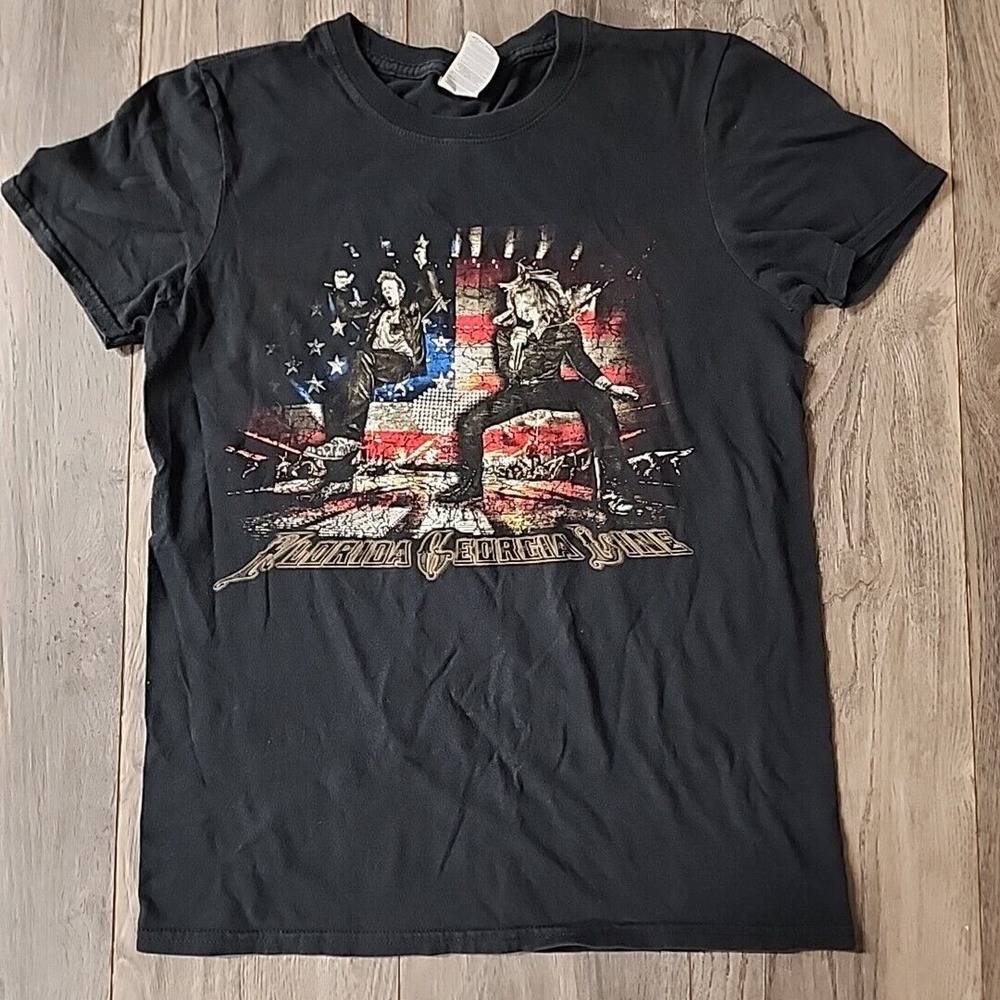 Gildan Tour T-Shirt Womens Sz S Short Sleeve Top Cotton Florida Georgia Line